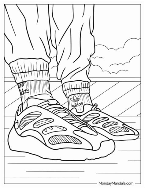 versace shoes coloring pages|Shoe Coloring Pages (Free PDF Printables) .